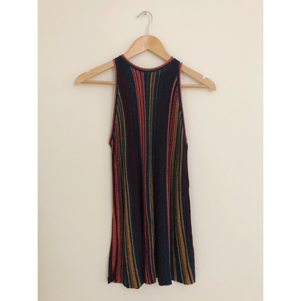 Sparkle Stripe Knit Tank Top - Missoni style